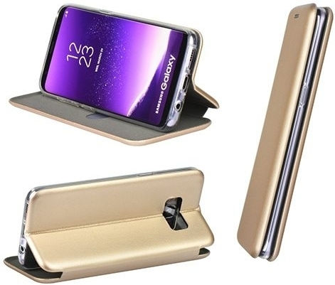 Elegance Buchen Sie Synthetisches Leder Gold (Galaxy S20 Ultra)
