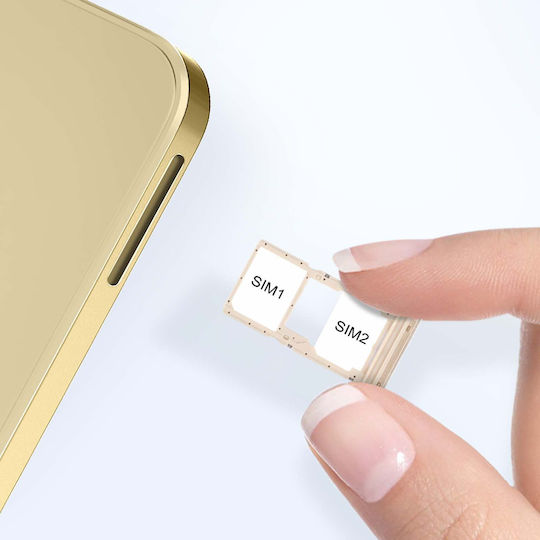 Clappio Dual Sim Microsd Replacement Tray Samsung Galaxy A16 Gold