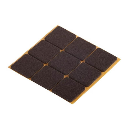 Saratoga Τετράγωνα 25x25mm Τσοχάκια Τετράγωνα με Αυτοκόλλητο 25x25mm 8τμχ 55606252