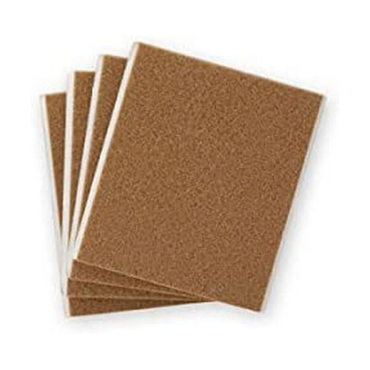 Inofix Τσοχάκια Ορθογώνια με Αυτοκόλλητο 100x85mm Καφέ 4τμχ 4088-4