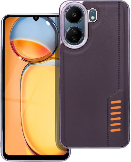 Dark Umschlag Rückseite Synthetisches Leder / Silikon Lila (Xiaomi Redmi)