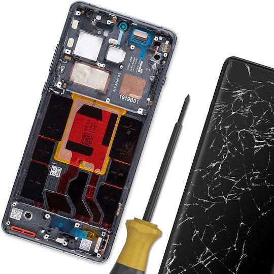 Clappio Пълен Екран OnePlus 12 LCD Дисплей С Интегриран Сензор С Подсилена Рамка Черен