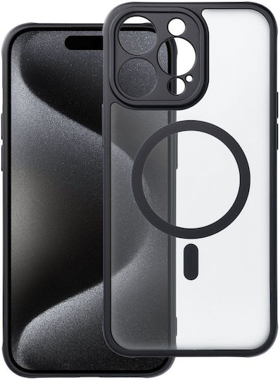 Full Matte Mag Back Cover Πλαστικό Μαύρο (iPhone 15 Pro Max)