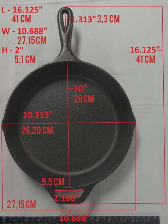 Lodge Γκριλιέρα από Μαντέμι 26cm