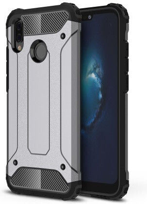 Forcell Tough Armor Задна корица Пластмаса Сребрист (Huawei P20 Lite)