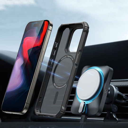 ESR Air Armor Back Cover Plastic / Silicone Black (iPhone 15 Pro)