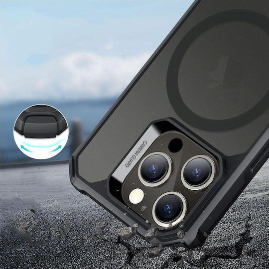 ESR Air Armor Back Cover Plastic / Silicone Black (iPhone 15 Pro)