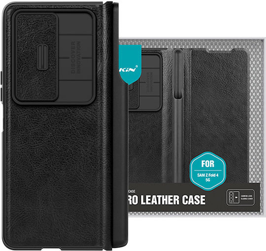 Nillkin Camshield Qin Pro Back Cover Δερματίνης 2mm Μαύρο (Galaxy Z Fold4)