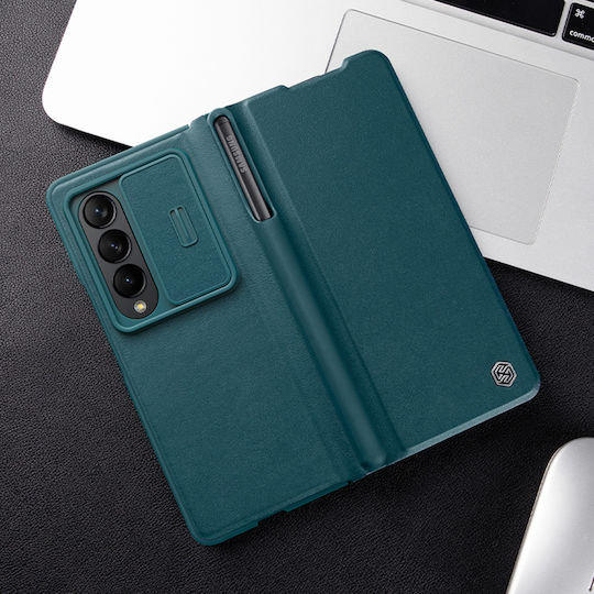 Nillkin Camshield Qin Pro Back Cover Δερματίνης 2mm Μαύρο (Galaxy Z Fold4)