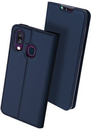 Dux Ducis Skin Pro Книга Изкуствена кожа Тъмносин (Galaxy A40)