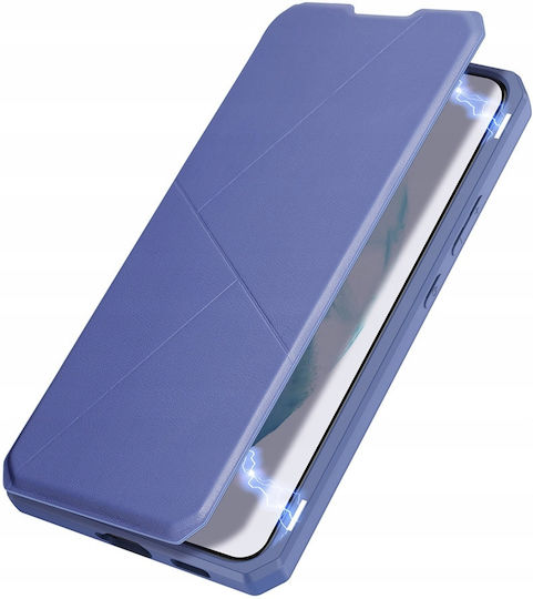 Dux Ducis Skin X Buchen Sie Synthetisches Leder Blau (Galaxy S22+ 5G)