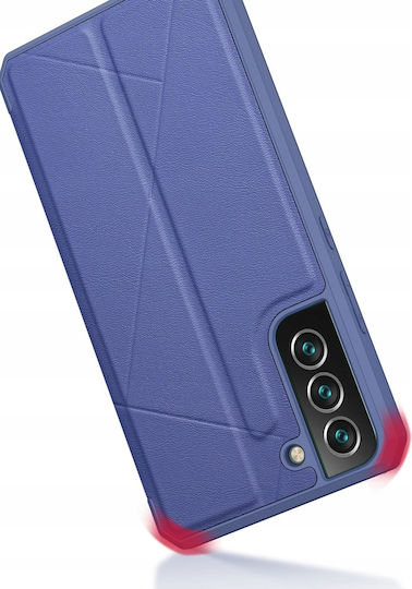 Dux Ducis Skin X Buchen Sie Synthetisches Leder Blau (Galaxy S22+ 5G)