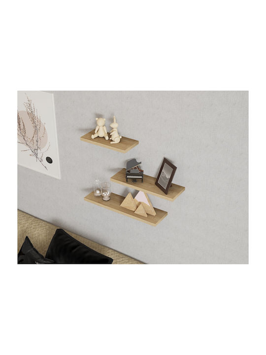 Raft Perete Stejar safir 30x14x2cm