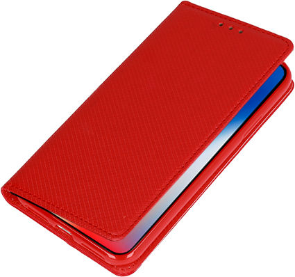 Flip Cover Smart Magnet Book Πλαστικό Κόκκινο (Redmi 9C)
