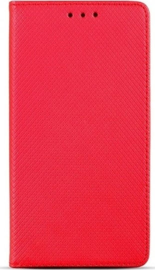 Flip Cover Smart Magnet Book Πλαστικό Κόκκινο (Redmi 9C)