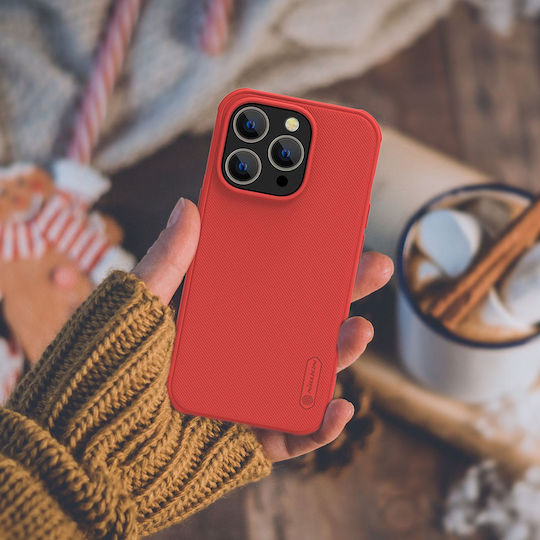 Nillkin Super Frosted Pro (Without Logo Cut) Back Cover Σιλικόνης Κόκκινο (iPhone 14 Pro)