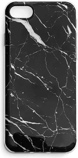 Marble Back Cover Silicon Negru (Redmi 8A)