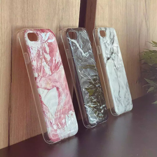 Marble Back Cover Silicon Negru (Redmi 8A)