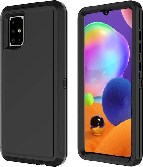 Defender Smooth Back Cover Σιλικόνης Μαύρο (Galaxy A31)