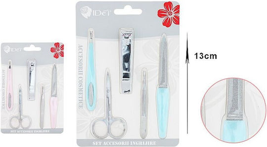 Manicure Pedicure Kit Set 5 Tools 13 Cm Stainless Steel