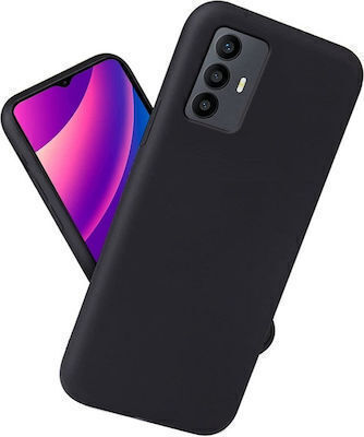 Volte-Tel Umschlag Rückseite Silikon Schwarz (TCL 30/30)