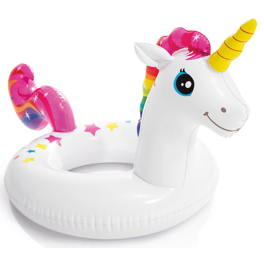 Intex Big Animal Ring Kids' Swim Ring Unicorn for 4-6 Years Old White Unicorn