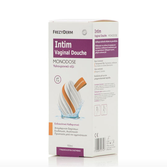 Frezyderm Intim Vaginal Douche Monodose Ph7.0 Υαλουρονικό Οξύ Ενδοκολπικό Καθαριστικό 150ml