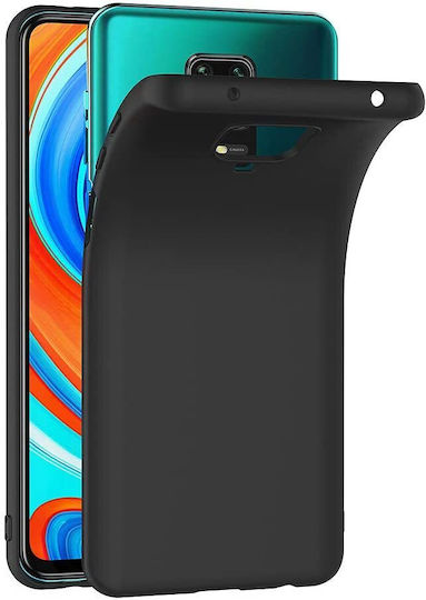 Umschlag Rückseite Silikon Schwarz (Redmi Note 9S / 9 Pro / 9 Pro Max)
