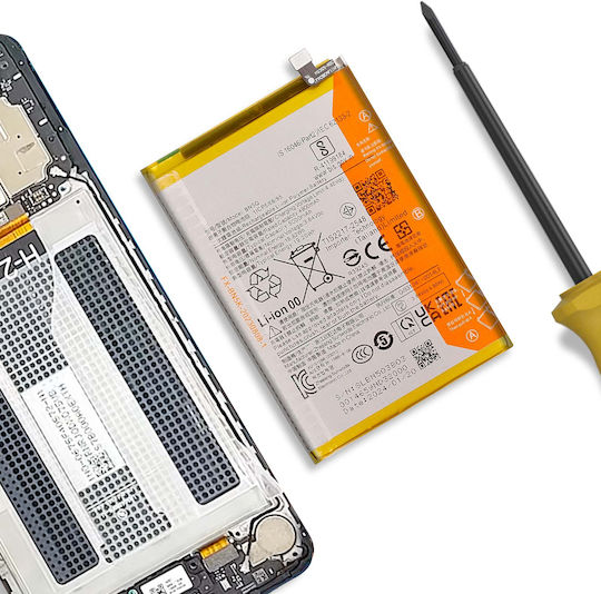 Clappio Ersatzbatterie Redmi 13c Bn5q Hochkapazität 5000mAh Silber