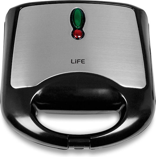 Life STG-001 Τοστιέρα για 2 Τοστ 700W Inox