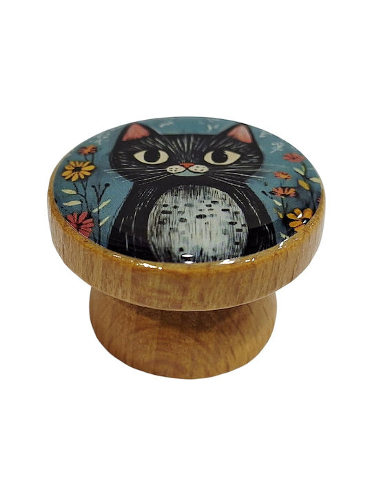 ACM Kids Knob Furniture made of Wooden Natural wood 12006-000-BRZ2 1pcs