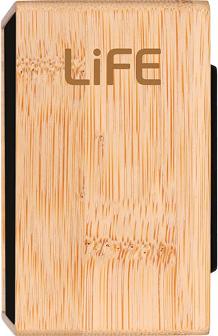Life Noble Bamboo Tabletop Digital LED Wooden Clock with Alarm Brown 221-0109