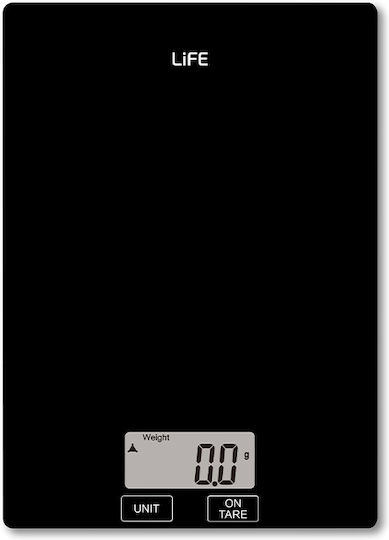 Life Accuracy Digital Kitchen Scale up to 5kg Black