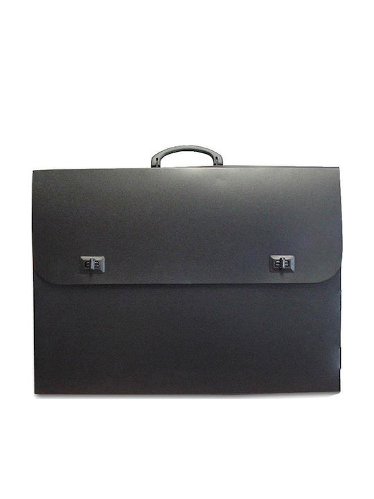 Capa Case Πλαστική Τσάντα Μαύρη 53x5x39cm