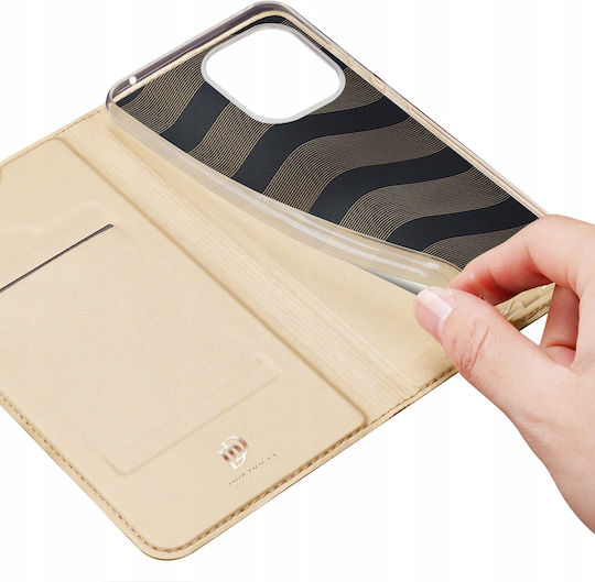 Dux Ducis Skin Pro Book Δερματίνης Χρυσό (Redmi 12C)