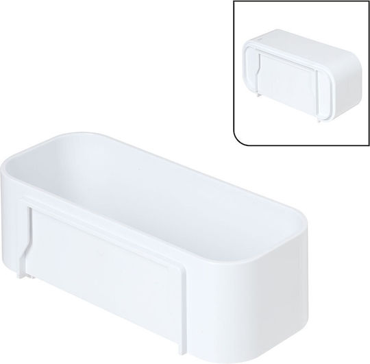 TIGER 2-store Wall Mounted Bathroom Shelf Plastic White