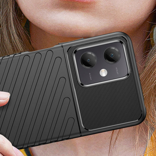 Hurtel Thunder Back Cover Σιλικόνης Μαύρο (Poco X5)