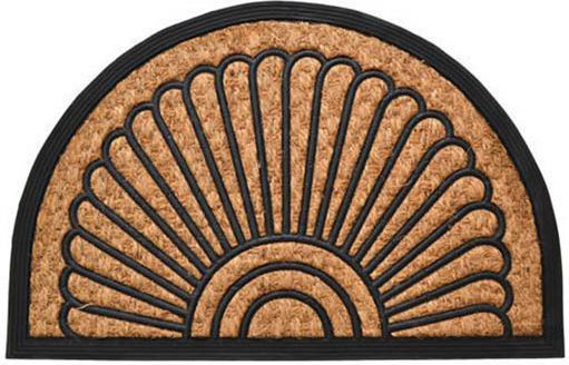 Ankor Fußmatte Eingang Halbkreisförmig aus Kokosnussbaum Beiges-Schwarz 60x40cm 761159 Beiges-Schwarz Ankor Fußmatte Eingang Halbkreisförmig aus Kokosnussbaum Beiges-Schwarz 60x40cm 761159 Beiges-Schwarz