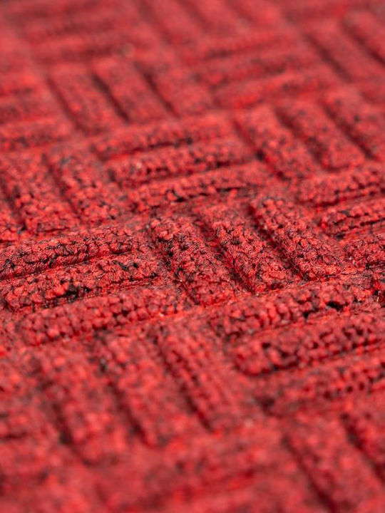 Sdim Entrance Mat Carpet with Anti-slip Backing Supreme 001 Red 40x60cm Thickness 12mm