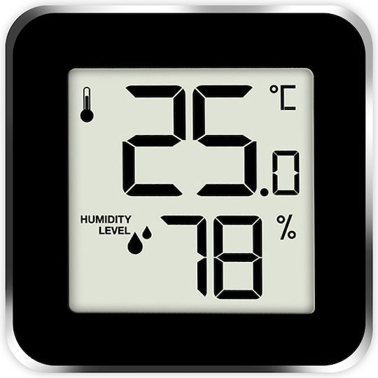 Life Alu Mini Indoor Thermometer & Hygrometer Wall Mounted / Tabletop Rose Gold