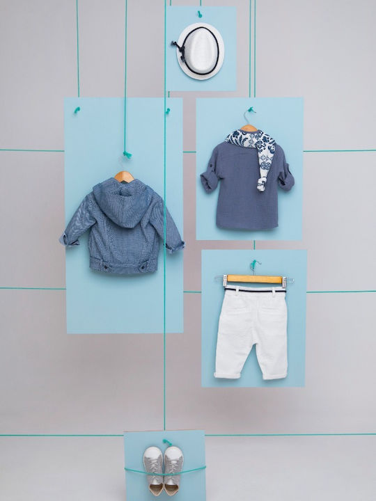 Bambolino Baptism Suit for Boy Zaxarias Blue