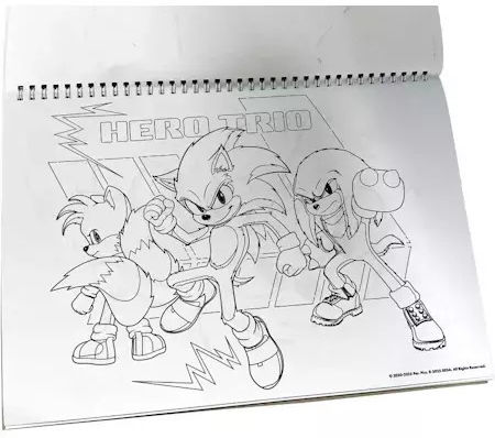 Μπλοκ Ζωγραφικης 23x33 Εκ 40 Φυλλα Αυτοκολλητα Sonic 3 Hedgehog #334-86416