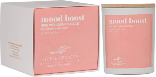 Little Secrets Αρωματικό Κερί Σόγιας Mood Boost σε Βάζο με Άρωμα Σύκο, Νερόλι, και Λευκό Ξύλο 150gr