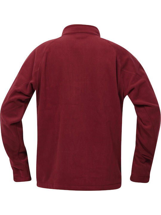 Fast Trek Iii Half Sweater Long Sleeve Burgundy