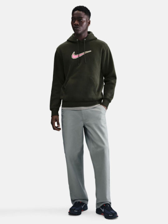 Sportswear Club Sweatshirt with Hood Green