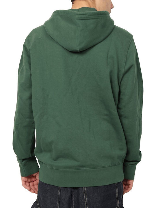 Green Hooded Cardigan