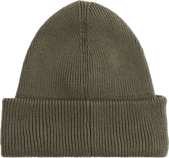 Beanie Männer Beanie Gestrickt in Khaki Farbe