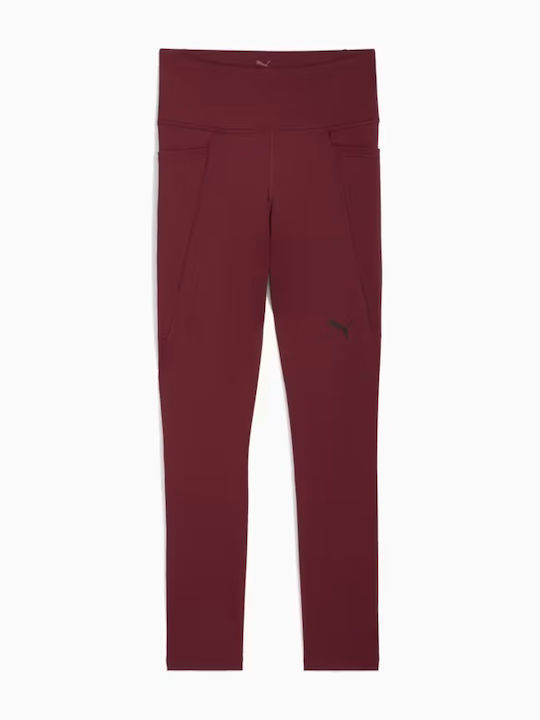 Instruire Colanti de femei Cropped Colanti Burgundy
