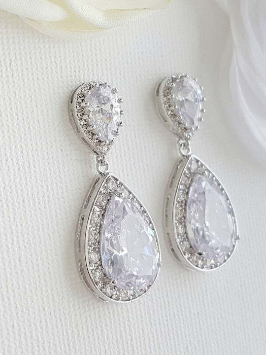 Earrings with Clip with Stones