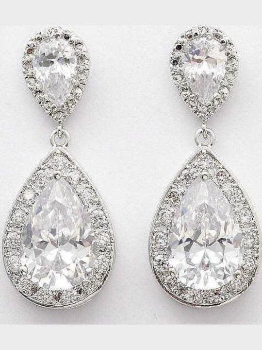 Earrings with Clip with Stones